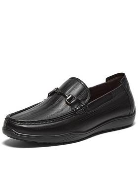 百思图2025秋季新款商场同款乐福鞋时尚商务男休闲皮鞋51725CM5