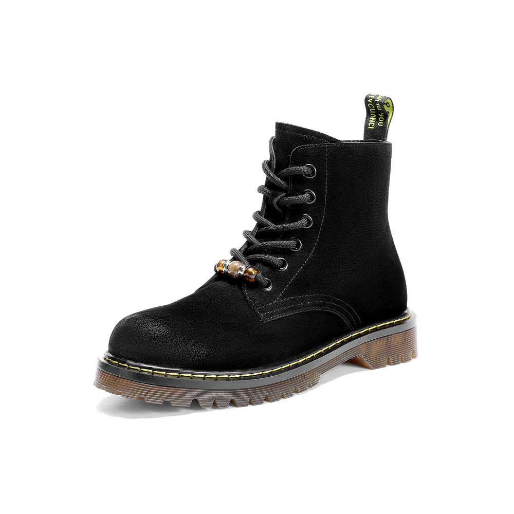 专柜正品森达马丁靴女2025冬新商场同款户外短皮靴XTA01DD5