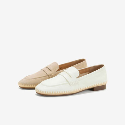 Bata渔夫软酪2026春商场新款通勤软底羊皮一脚蹬乐福鞋女AVL71AA6