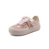 新中式 板鞋 女2024秋新商场同款 百丽时尚 淡雅印花休闲鞋 B4F1DCM4