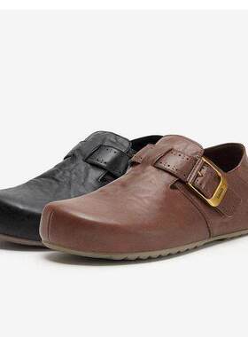 专柜拔佳2026春新款男鞋勃肯鞋复古内一脚蹬单鞋28251AM6