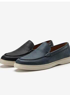 专柜正品拔佳2026春季新款男鞋乐福鞋经典简约休闲豆豆鞋J6326AM6