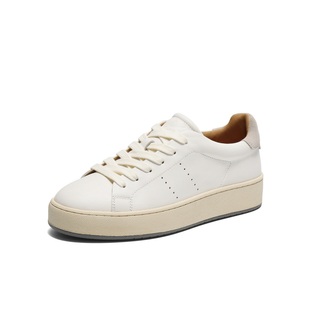 百丽Belle女鞋子厚底小白鞋25春季新款真皮运动休闲板鞋3TE21AM5