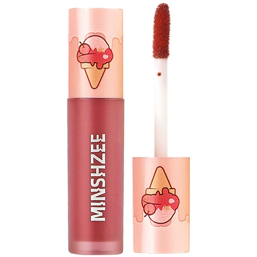 Глосс шелковистый красный оттенок губ Mud Lip Tint Cosmetics Set Lip