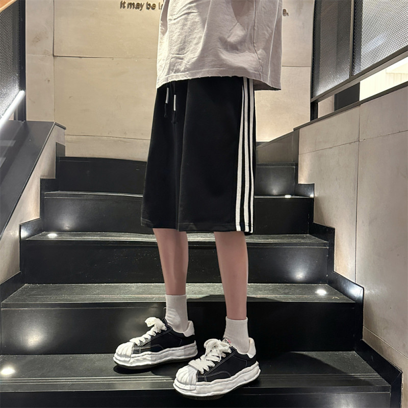 条纹短裤夏季薄款休闲裤五分裤子
