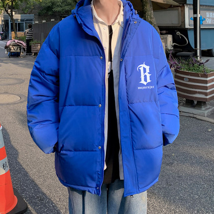 男装冬季外套2024新款潮牌面包服大码休闲棉衣加厚保暖羽绒棉服男