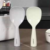 日式 家用盛饭勺电饭煲米饭勺厨房塑料打饭勺子 不粘饭勺可立式