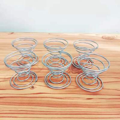 空气凤梨无土植物不锈钢弹簧底座  上下两用