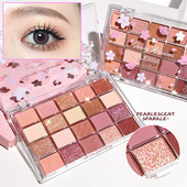 20色眼影持久不易掉色大地色奶茶哑光珠光日常纯欲低饱和学生妆
