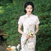 日常可穿年轻款 新中式 少女连衣裙优雅 新款 改良复古旗袍2026年夏季