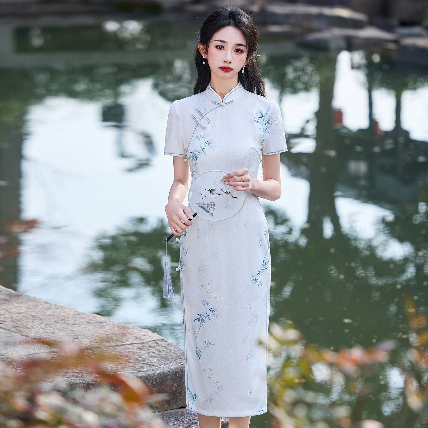 古法绝美年轻款少女复古风连衣裙