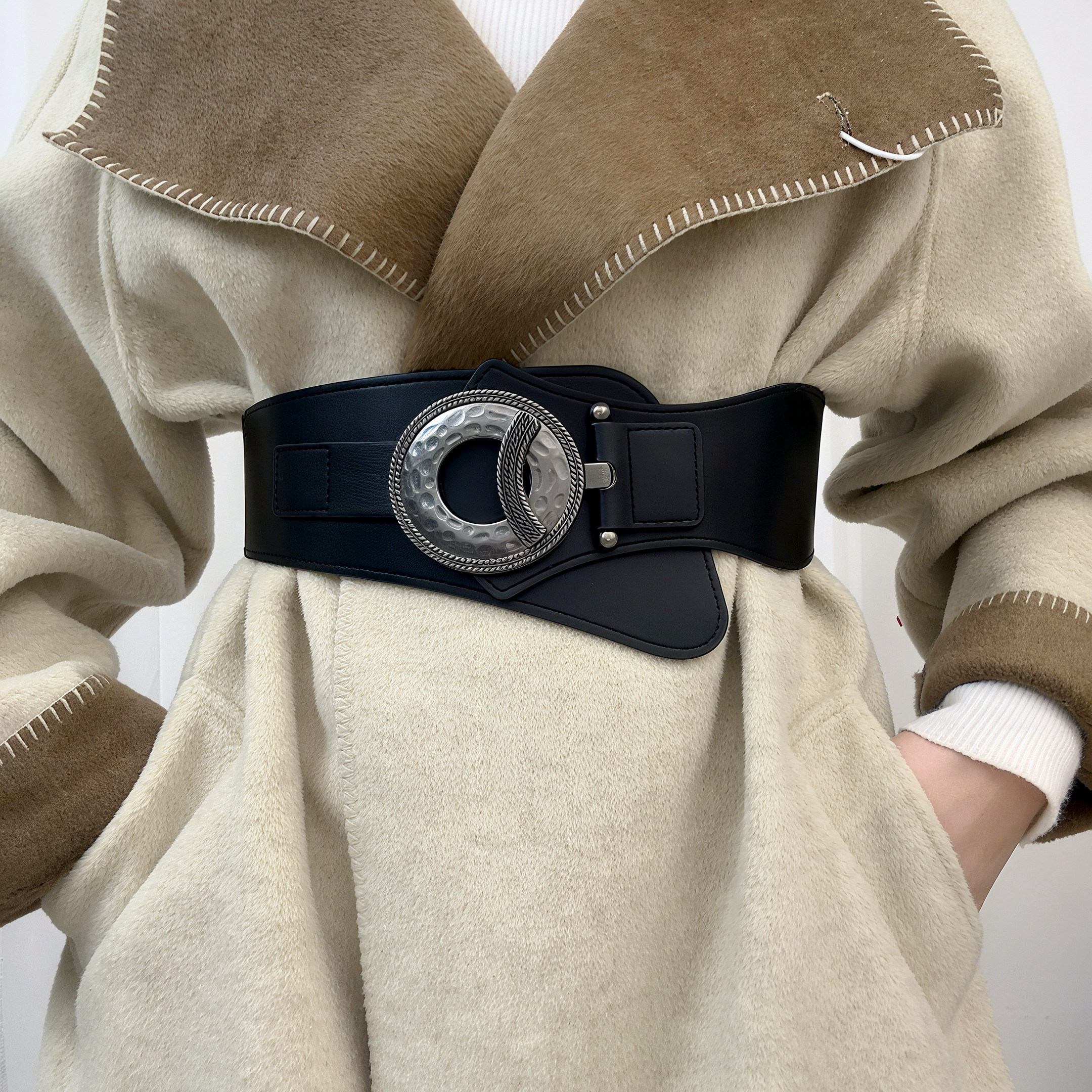 欧美百搭时尚松紧腰封女款配连衣裙外套大衣弹力宽腰带女收腰皮带,服饰配件/皮带/帽子/围巾,腰带/皮带/腰链,淘宝优惠券,粉丝福利购,淘宝优惠卷