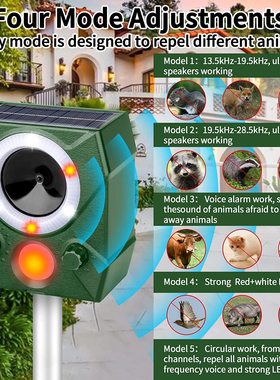 Ultrasonic rodent repellent, solar bird repellen太阳能驱鸟器