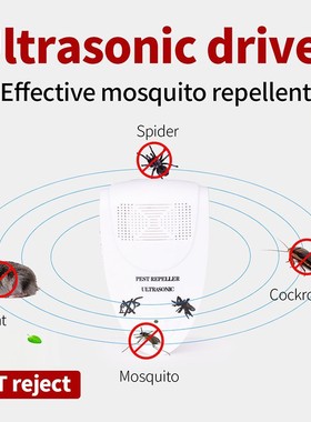 Ultrasonic insect repellent, mosquito and rodent repellent