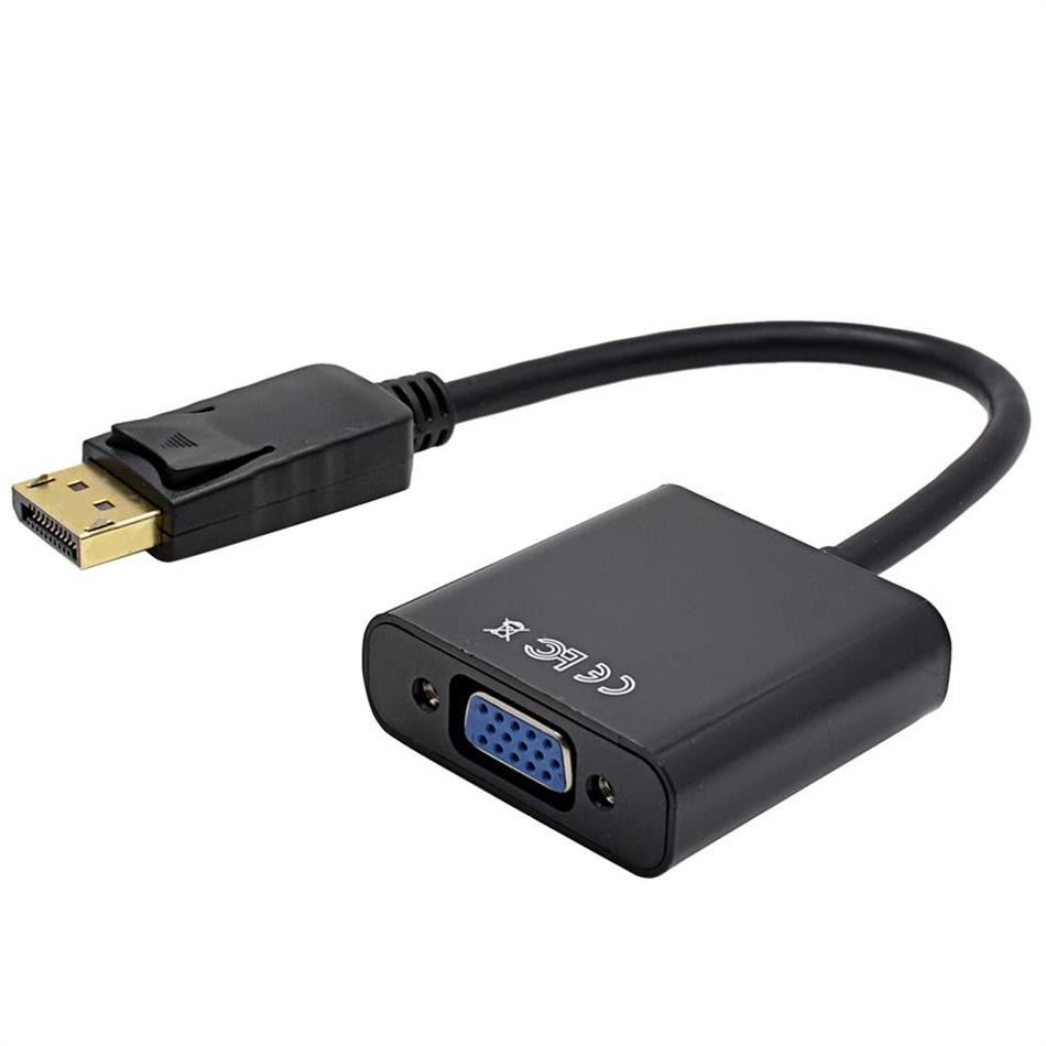 Male Display Port DP to VGA Female Adapter Cable