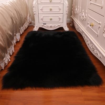 White plush bedroom bedside carpet living room