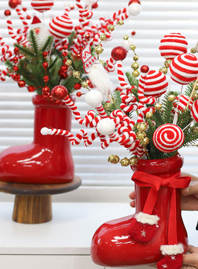 Christmas Creative Bouquet Red Christmas Boots圣诞节创意花束