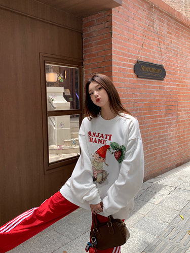 卡通sanjati潮卫衣青春