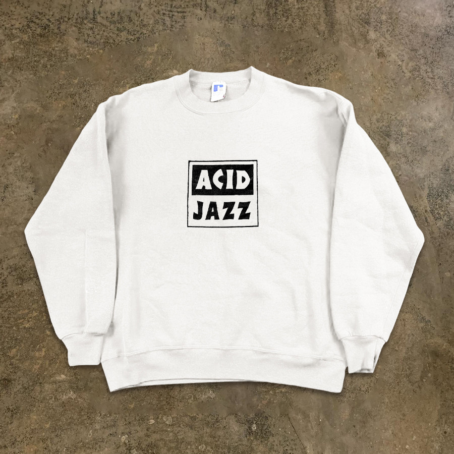 BOMBA STUDIO ACID JAZZ 심플하고 다재다능한 학생 커플 라운드 넥 스웨트셔츠 루즈 벨벳 탑 트렌디