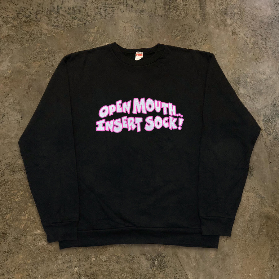 BOMBA STUDIO AMI 카키색 인 디자인 VTG 빈티지 스타일 레터 프린트