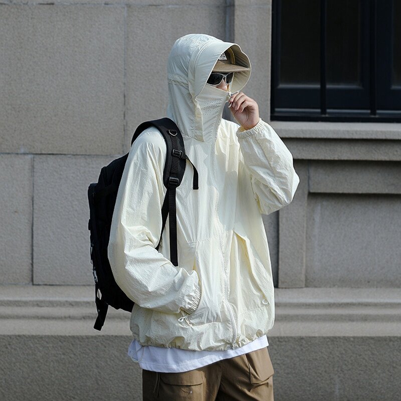 BONELESS防晒服UPF50+冰丝防晒衣男2026夏季轻薄宽松防晒户外外套图片