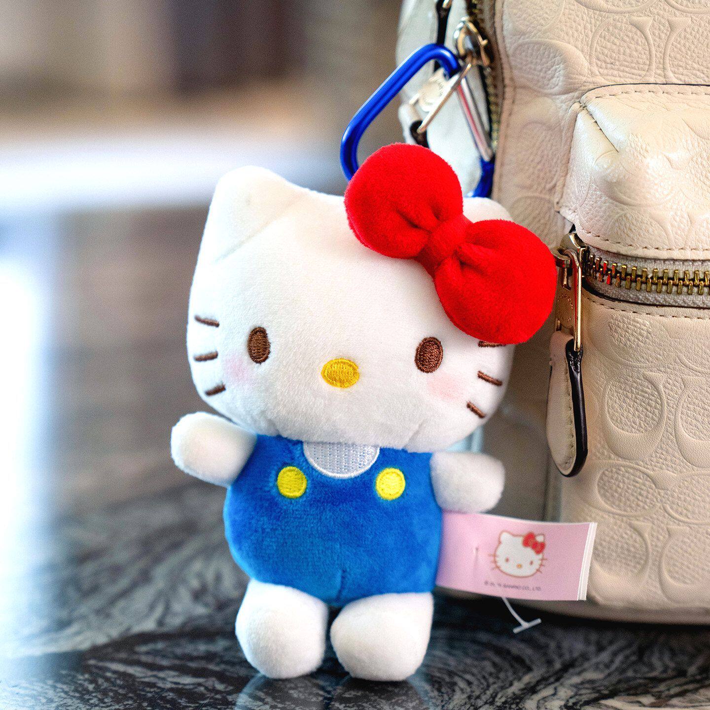 凯蒂猫咪挂饰钥匙扣hellokitty书包挂件毛绒小玩偶生日礼物