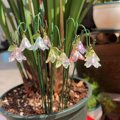 10-Piece Set of Imitation Lily of the Valley Gardening Decor
