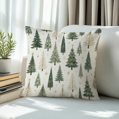 1/4pcs Christmas Tree Cushions Pillowcase Polyester Cushion