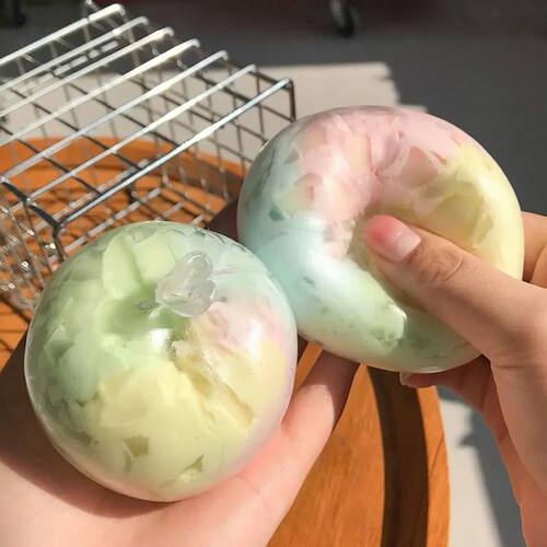 !!!Squishy Stress Balls slow rebound wax skin squeeze toy fo