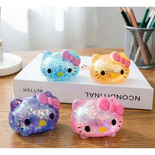 Squeeze Toy Flash Glitter Stress Ball Slow Rising Squishy Fi
