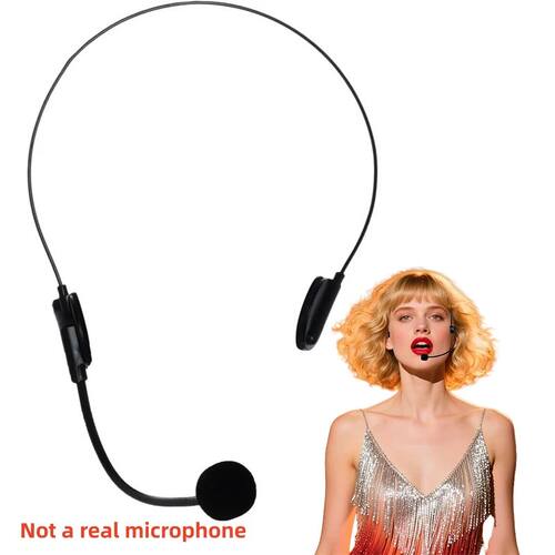 Fake Microphone Headset Prop,Rockstar Costume Cosplay Access
