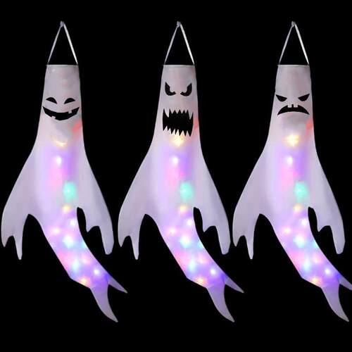Halloween Decoration Ghost Drum Led Luminous Ghost Pendant G
