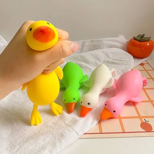 Antistress Duck Squeeze Toys Goose Cute Kawaii Animals Vent