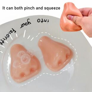 Funny Pimple Popper Squeeze Toy Squishy Nose Reusable Low Re