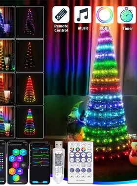 5/10M RGBIC Holiday Lamp Smart Control Light String APP Blue