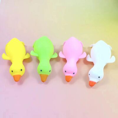 1Pc Glitter Crystal Swan Duck Squishy Toy, Slow Rising Soft