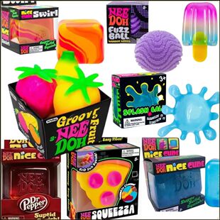 Schylling Needoh pizza Sensory Fidget Cube Stress Relief Squ