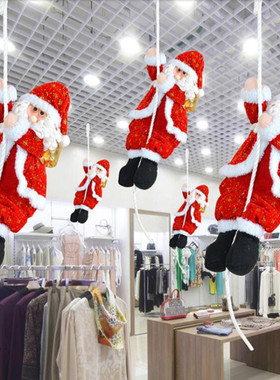Christmas Decorations Climbing Rope Old Man Hanging Ornament