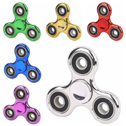 4 Bearings Fingertip Gyroscope Plating Three Finger Hand Spi