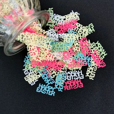 15g Happy Easter Confetti Egg Rabbit Table Sparkly Scatter D