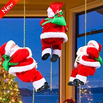 1PC Climbing Beads, Climbing Rope, Santa Claus Doll, Christm
