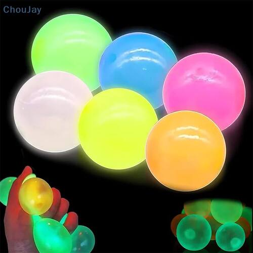 Glow-in-the-Dark Sticky Ceiling Balls 5/10Pcs Sticky Glows B