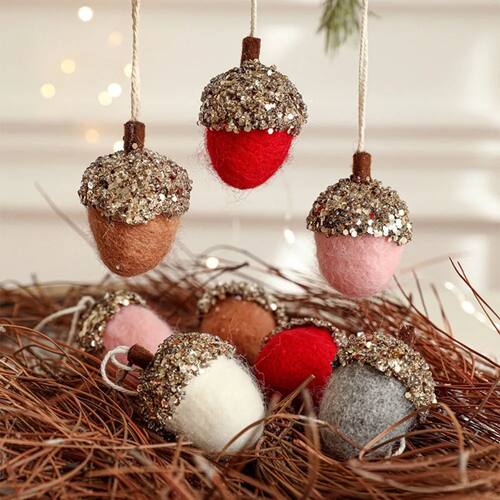 Ornament Christmas Tree Decor Hanging Pendant Gifts Wool Fel