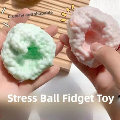 Crunchy Squishy Stress Ball Dual Texture Sensory Toy for Anx