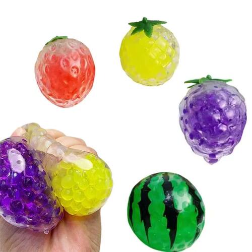 Fruit Squishy Stress Balls for Kids Strawberry Watermelon Sq