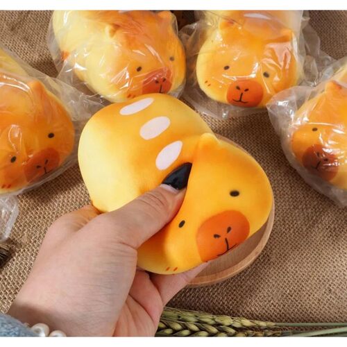 Squishy Capybara Bread Squeeze Toy Soft Cute Cartoon Capibar