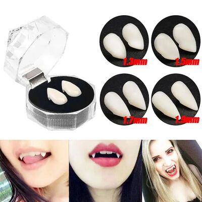 5Pairs Halloween Vampire Teeth Fangs Dentures Prop Party Cos