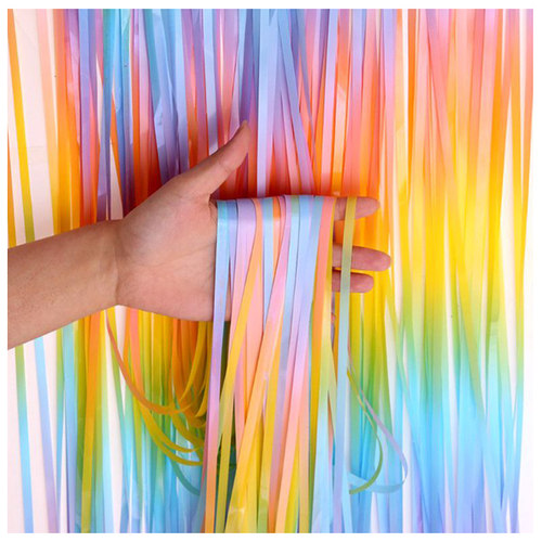 New Style Special Party Backdrop Tel Foil Fringe Curtain