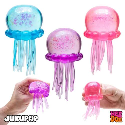 Needoh Fuzz Ball Jellyfish Squishy Blind Box Random Color So
