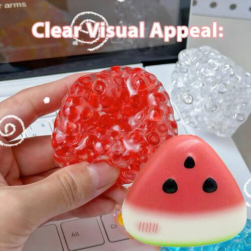 upgrade Ice Bead Squishy Balls - Super Soft Mochi Fidget Toy